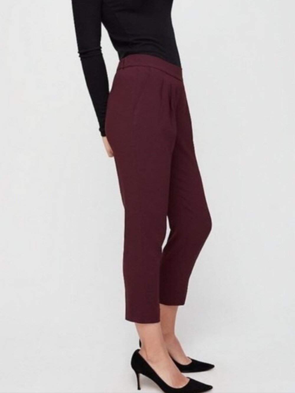 Babaton Cohen Pleated Front Pant in Barolo size 4